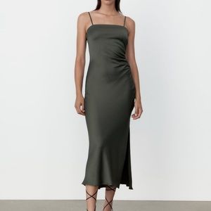 NWT zara satin lingerie style dress